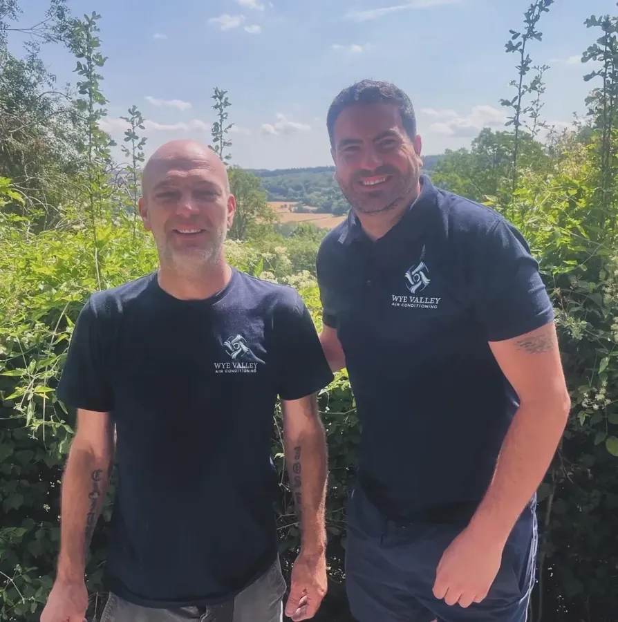 Nick Caton and Darran Ruck of Wye Valley Air Conditioning