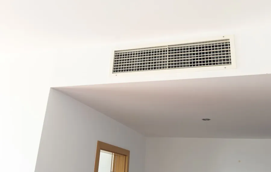 Ducted air conditioning ceiling grille installed in a Hereford home